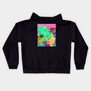 fish king woman Kids Hoodie